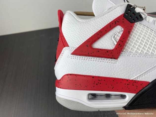 Official Maikesneakers DH6927-161 Red Jordan 4 Cement Air 0714